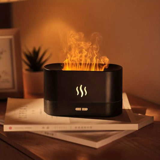 Noir Aromatherapy Flame Diffuser
